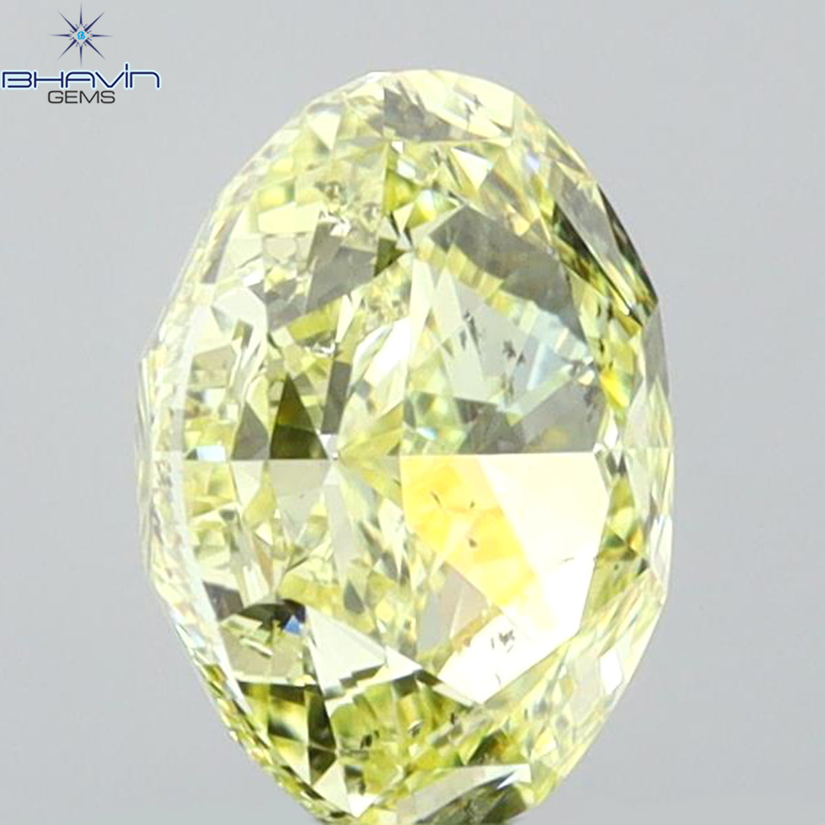 GIA Certified 1.30 CT Natural Oval Diamond Fancy Yellow Color Clarity SI1 (7.51 MM)