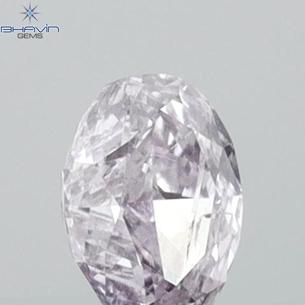 0.22 CT Oval Shape Natural Diamond Pink Color I1 Clarity (4.30 MM)