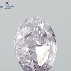 0.22 CT Oval Shape Natural Diamond Pink Color I1 Clarity (4.30 MM)