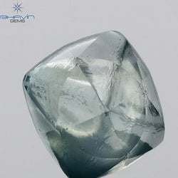 2.93 CT Natural Rough Diamond Enhanced Blue Color Clarity SI (7.97 MM)