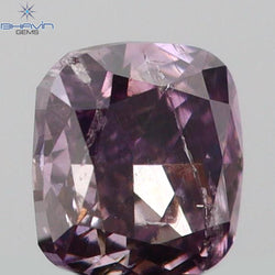 0.13 CT Cushion Shape Natural Diamond Pink Color SI2 Clarity (2.88 MM)