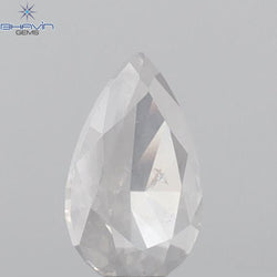 0.28 CT Pear Shape Natural Diamond White Color SI1 Clarity (5.31 MM)