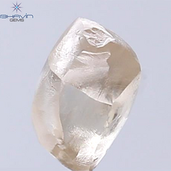 1.45 CT Rough Shape Natural Diamond Brown Color VS2 Clarity (7.00 MM)