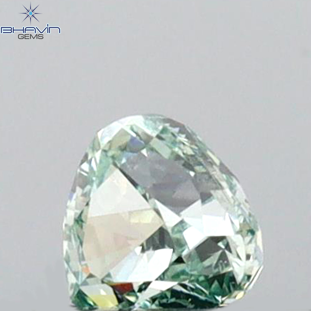 0.17 CT Heart Shape Natural Loose Diamond Green Color VS1 Clarity (3.34 MM)