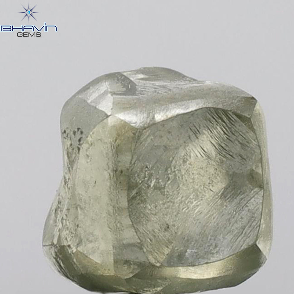 6.85 CT Rough Shape Natural Loose Diamond Green (M) Color I1 Clarity (9.57 MM)