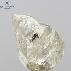 2.48 CT Rough Shape Natural Diamond Yellow Color SI1 Clarity (8.20 MM)