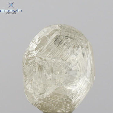 2.17 CT Rough Shape Natural Diamond Yellow Color SI1 Clarity (7.35  MM)