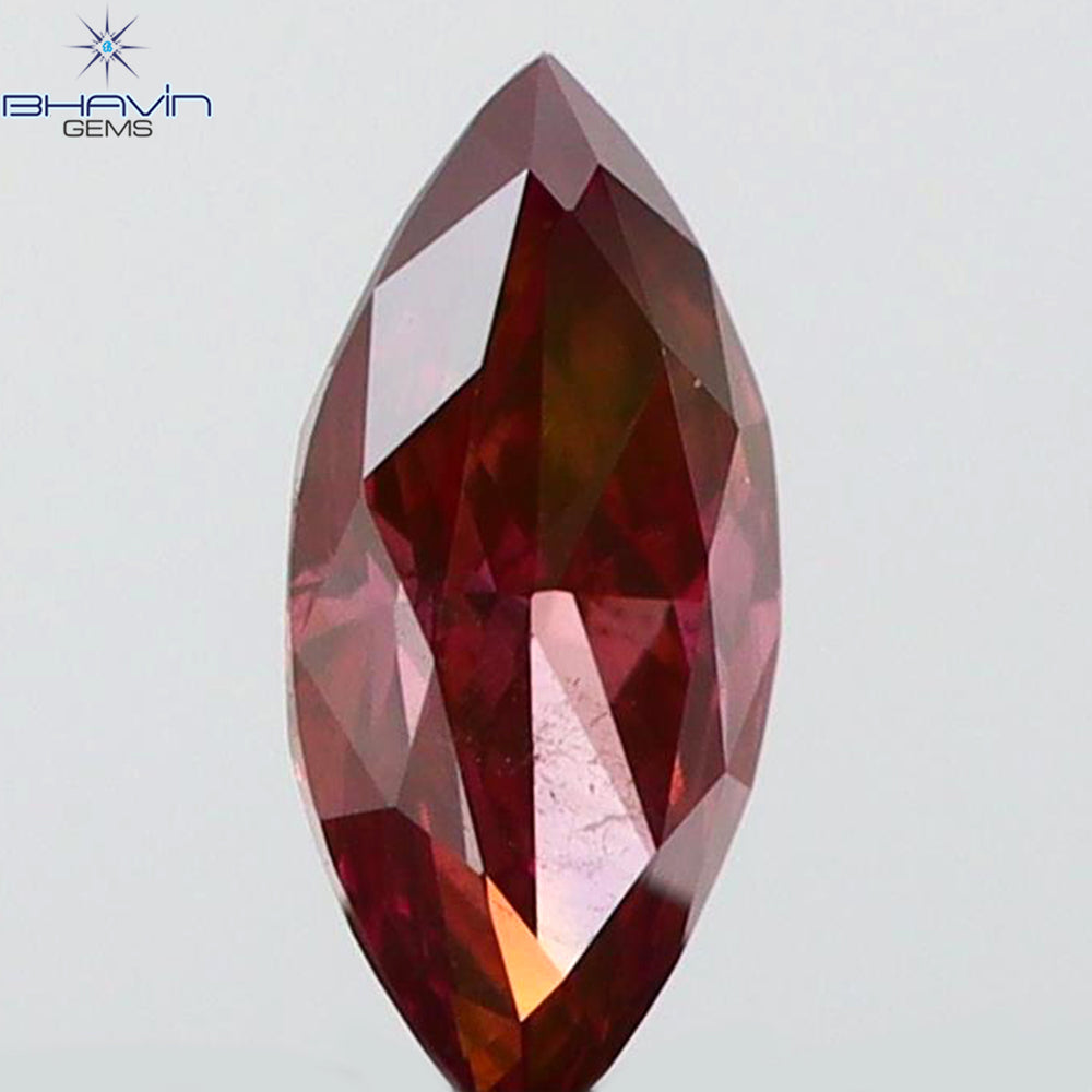 0.10 CT Marquise Shape Natural Loose Diamond Pink Color VS2 Clarity (4.32 MM)