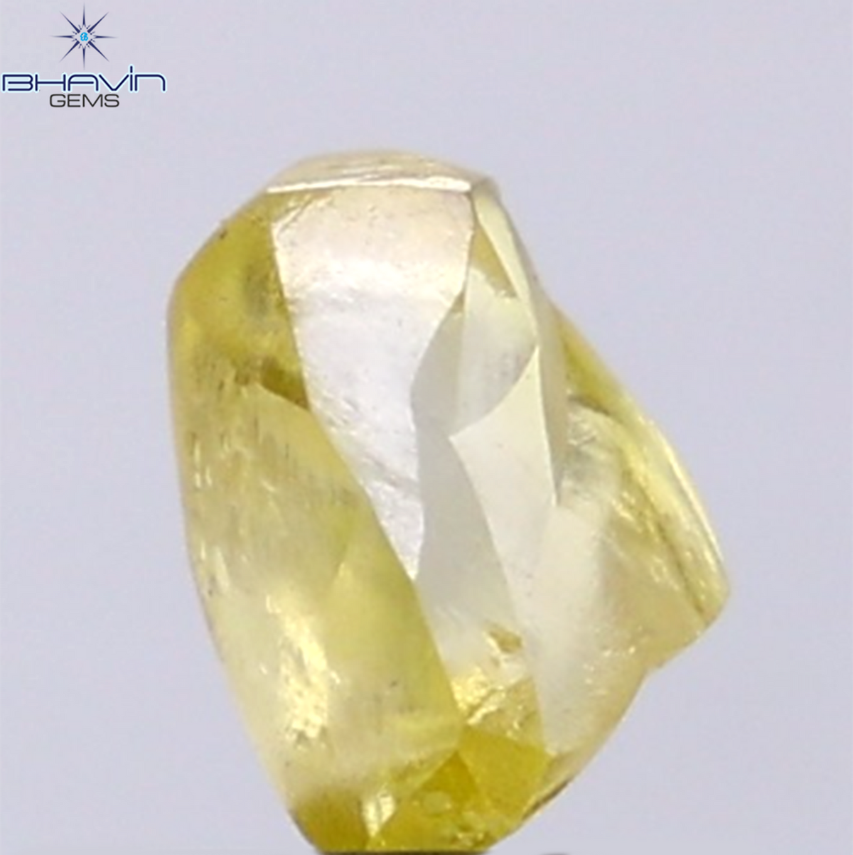 1.23 CT Natural Rough Diamond Enhanced Yellow Color Clarity VS (7.24 MM)