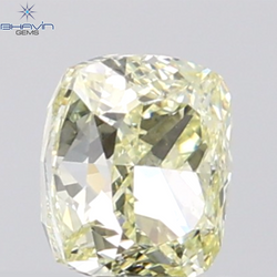 GIA認定 1.27 CT クッションダイヤモンド イエローカラー 天然ダイヤモンド VS1 クラリティ (5.97 MM)