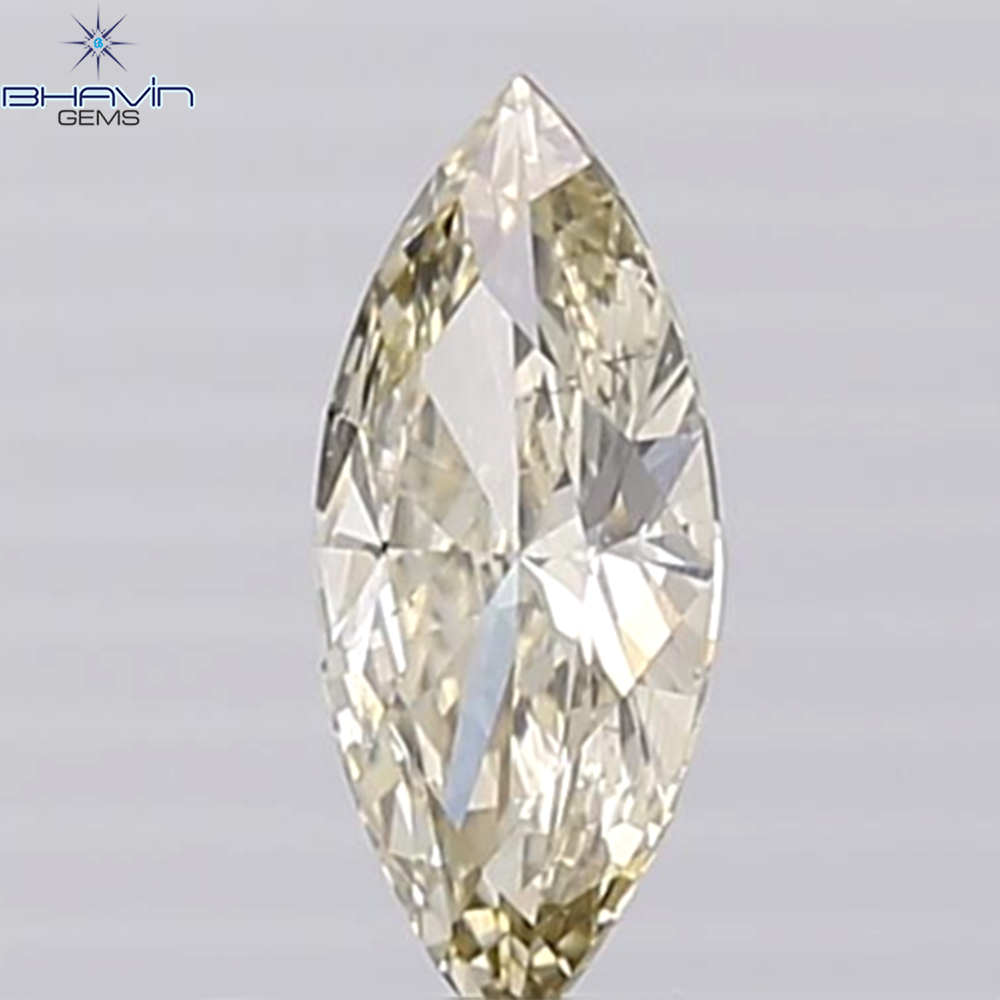 0.38 CT Marquise Shape Natural Loose Diamond Yellow Color VS2 Clarity (8.32 MM)