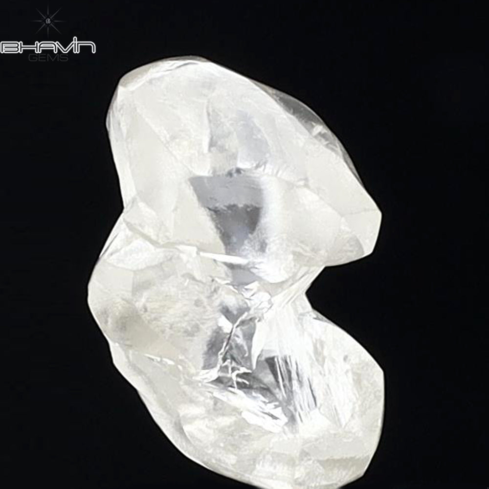 1.53 CT Rough Shape Natural Diamond White Color VS2 Clarity (8.98 MM)