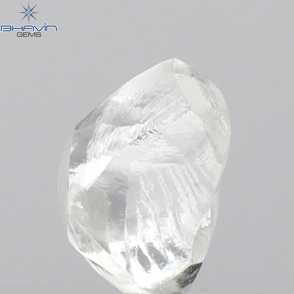 0.45 CT Rough Shape Natural Diamond White Color VS2 Clarity (5.08 MM)