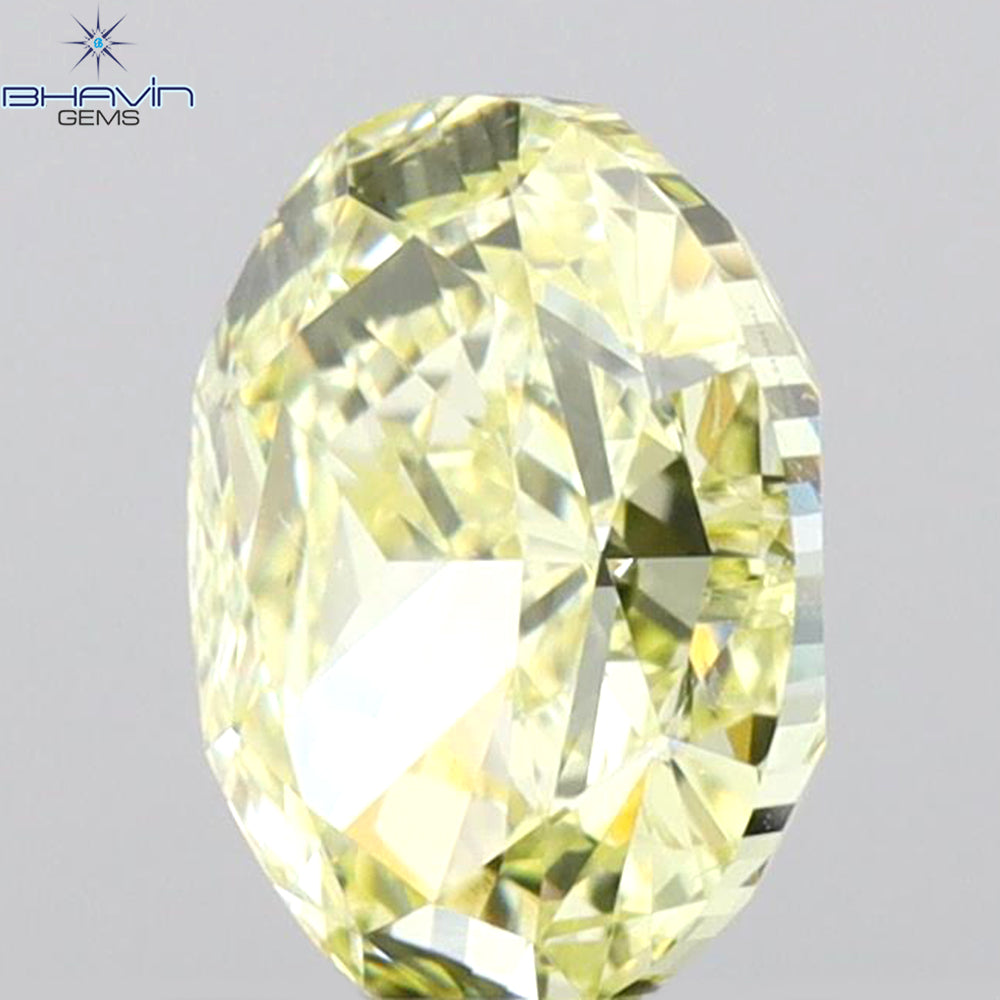 GIA認定 1.27 CT クッションダイヤモンド イエローカラー 天然ダイヤモンド VS1 クラリティ (5.97 MM)