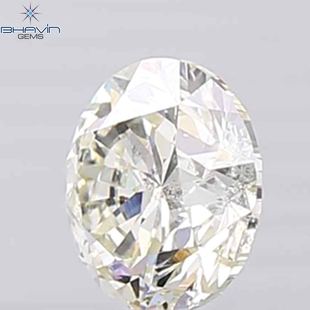 0.44 CT ラフシェイプ ナチュラル ダイヤモンド ブラック グレー (ソルト アンド パッパー) カラー I3 クラリティ (4.95 MM)