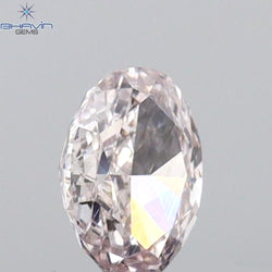 0.26 CT Oval Shape Natural Diamond Pink Color VS2 Clarity (4.71 MM)