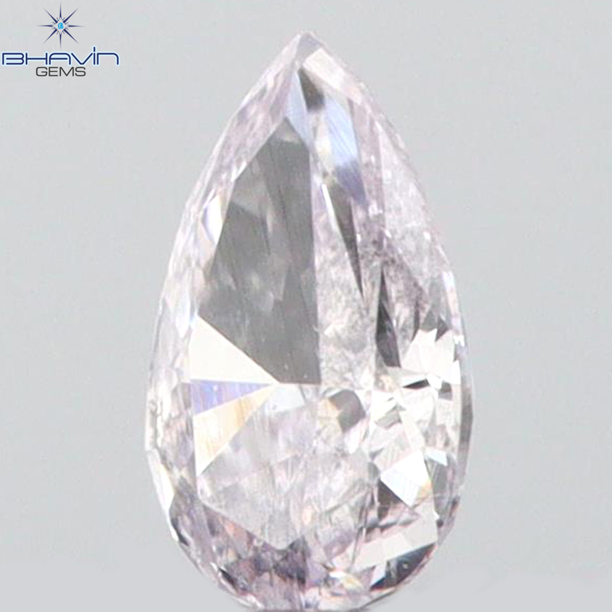 0.08 CT ペアシェイプ ナチュラル ダイヤモンド ピンク色 VS1 クラリティ (3.45 MM)
