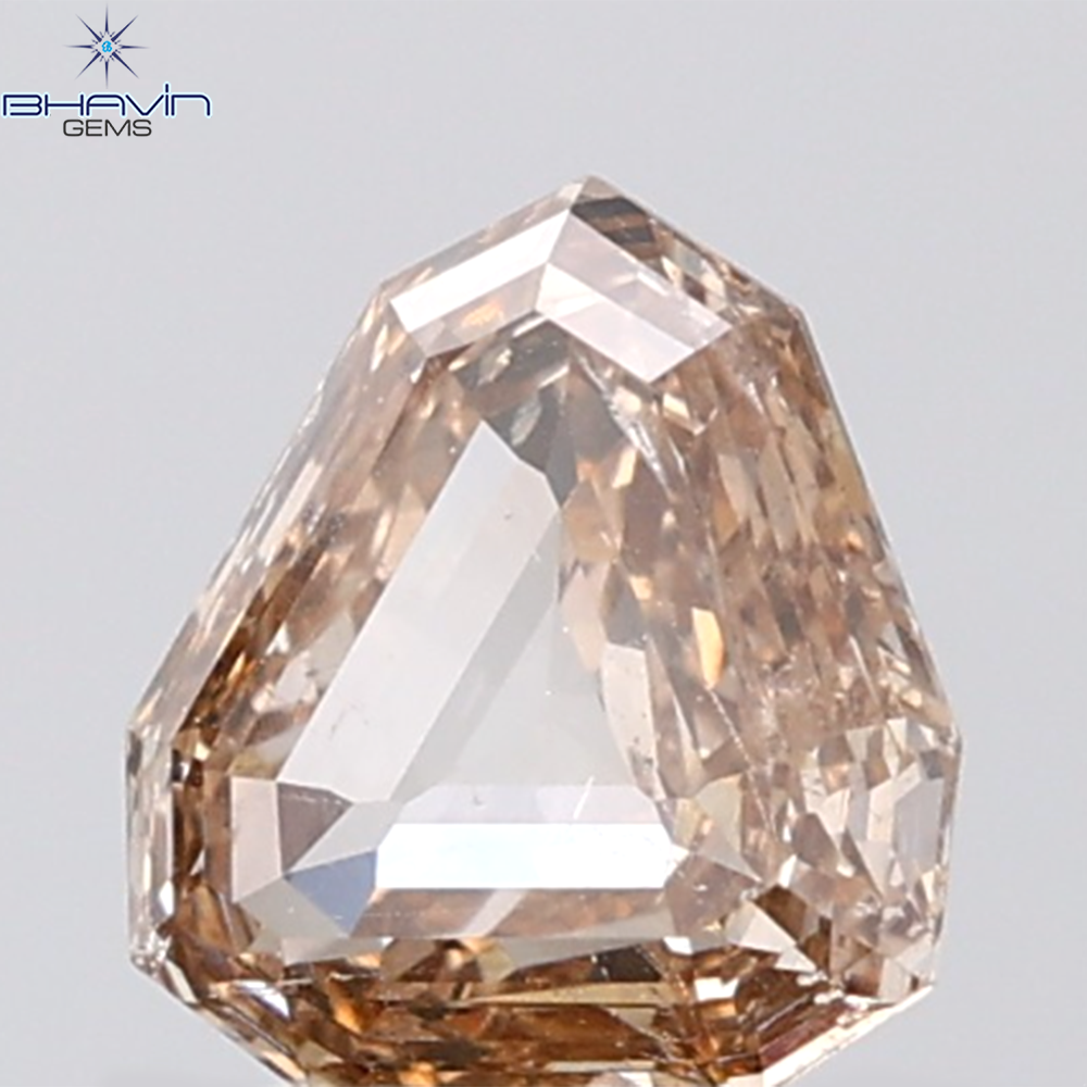 1.28 CT Shield Natural Brown Diamond SI1 Clarity (7.25 MM)