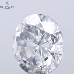 0.18 CT ラウンド ローズ カット シェイプ 天然ダイヤモンド ピンク色 I2 クラリティ (3.86 MM)