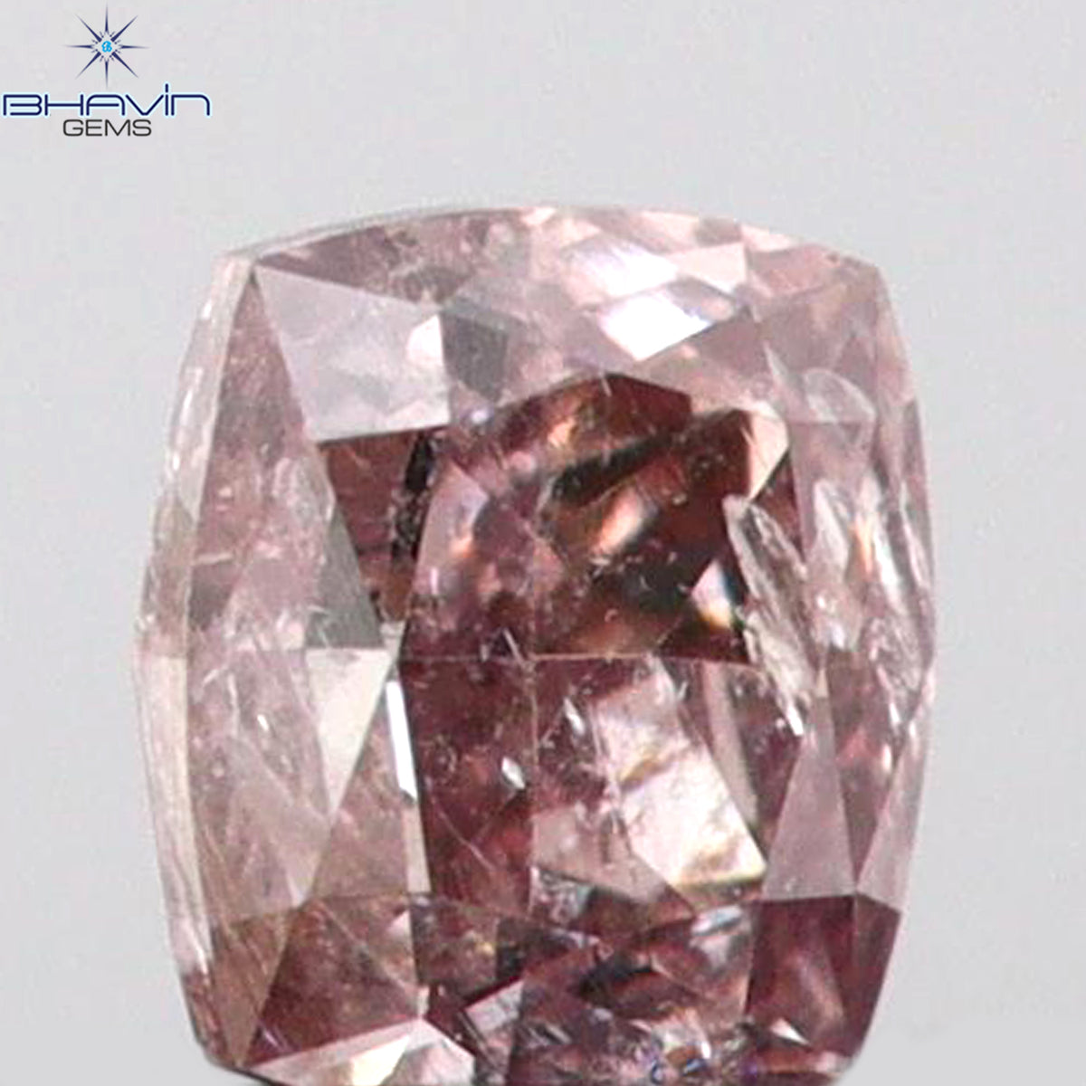 0.07 CT Cushion Shape Natural Diamond Pink Color SI2 Clarity (2.39 MM)