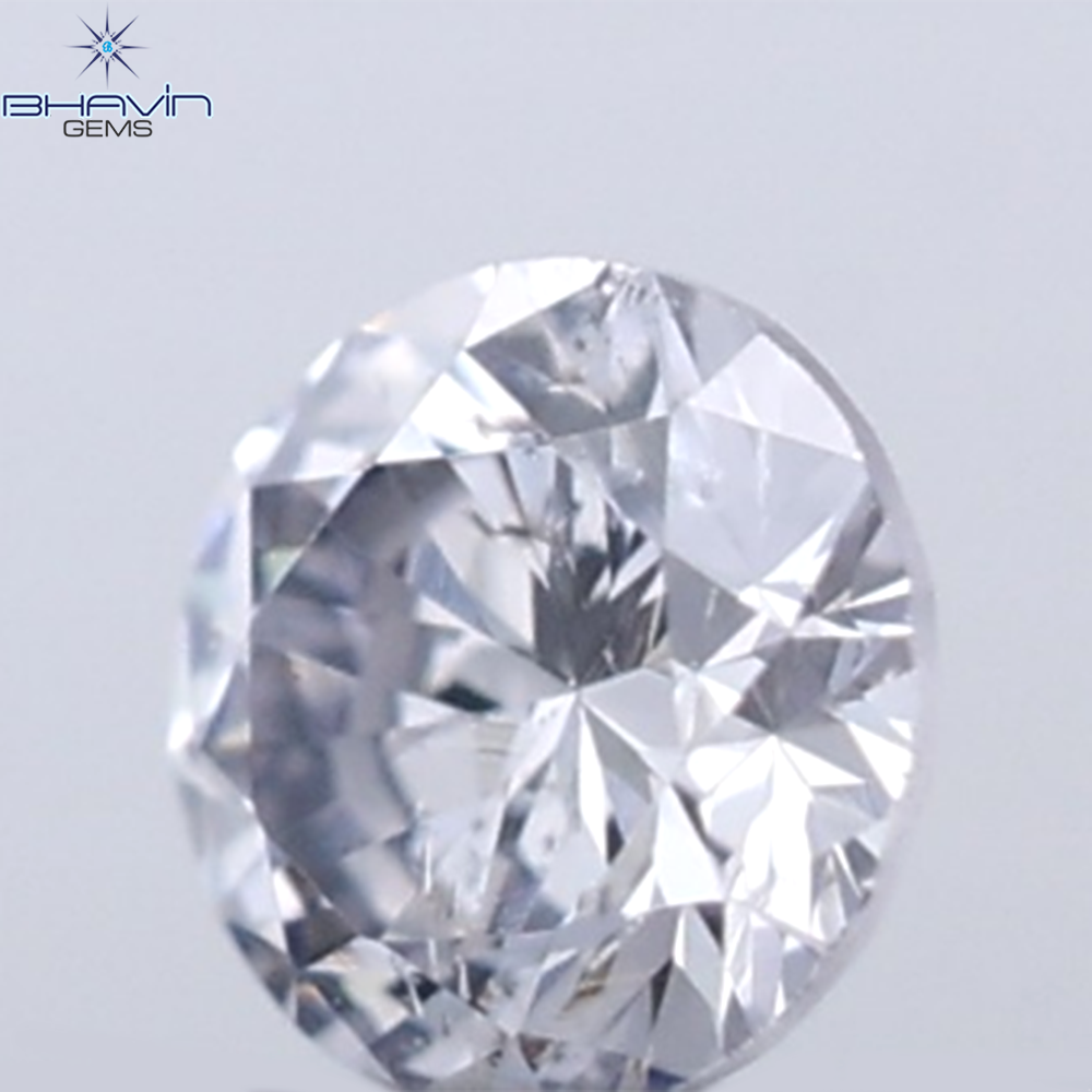 0.18 CT ラウンド ローズ カット シェイプ 天然ダイヤモンド ピンク色 I2 クラリティ (3.86 MM)