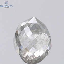 1.41 CT Briolette Shape Natural Diamond White Color I2 Clarity