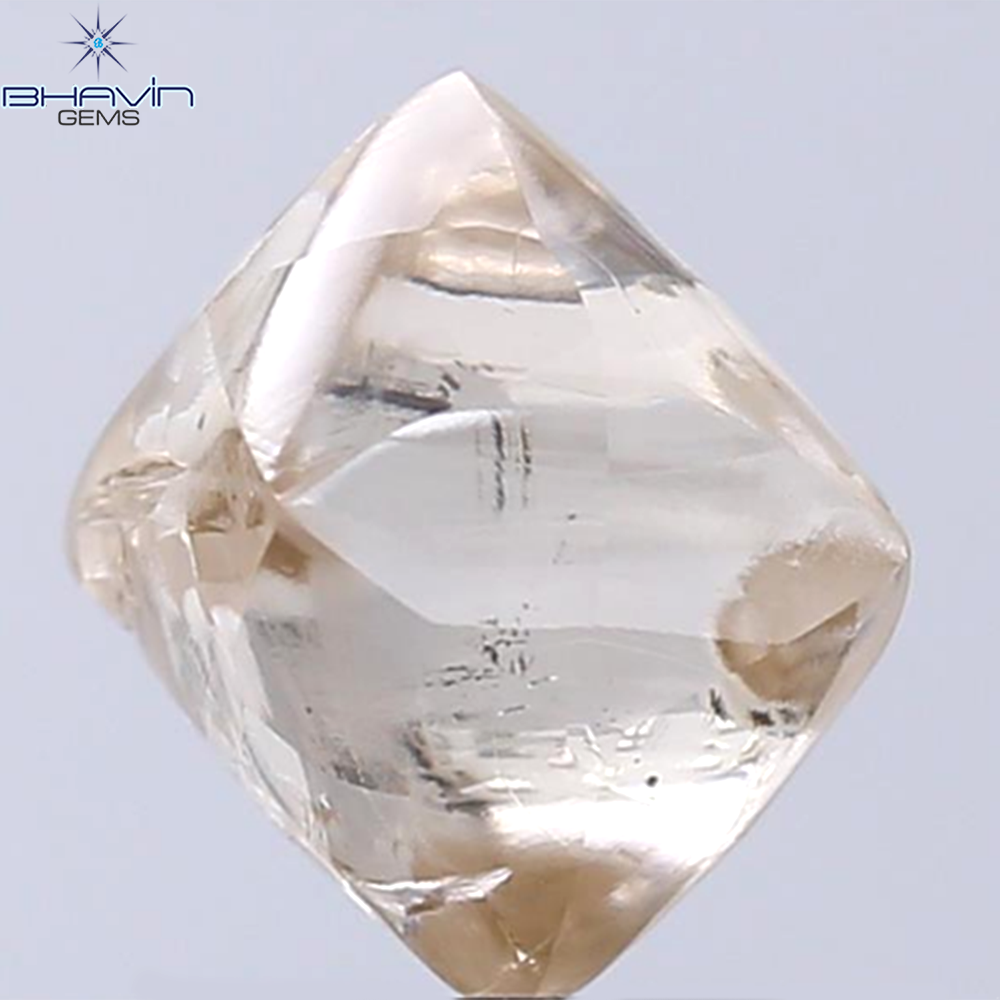 5.02 CT Rough Shape Natural Diamond Brown Color SI Clarity (8.78 MM)