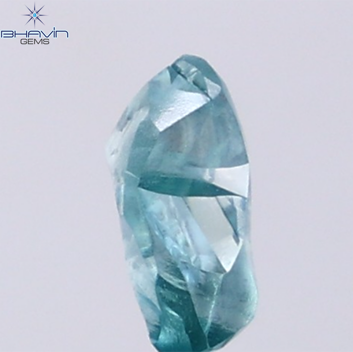 1.14 CT Natural Rough Diamond Enhanced Blue Color Clarity VS (7.43 MM)