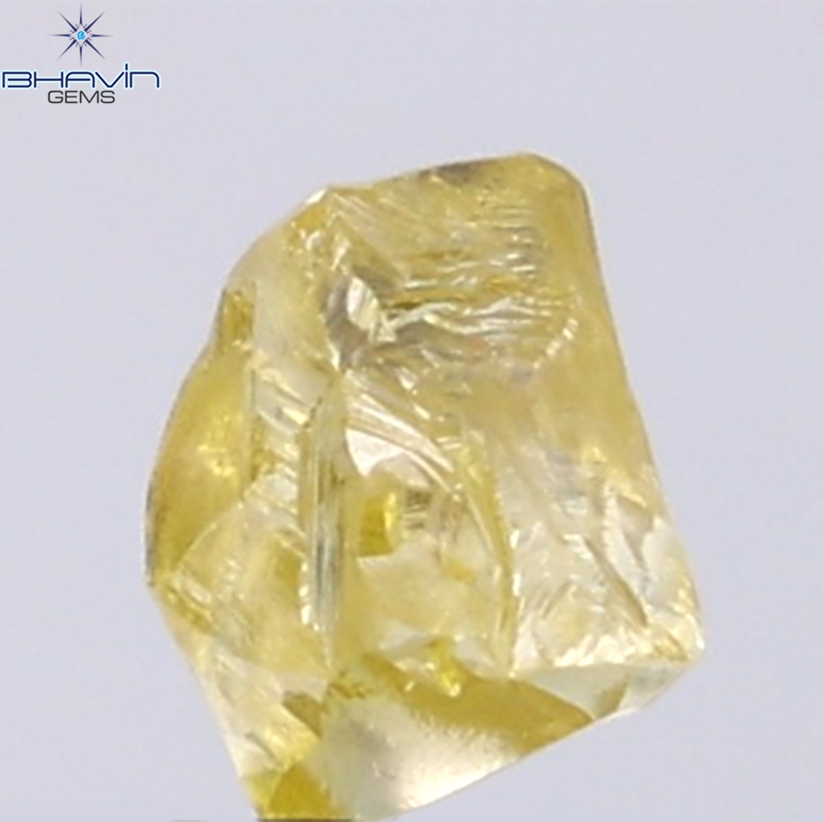 1.12 CT Natural Rough Diamond Enhanced Yellow Color Clarity VS (6.61 MM)
