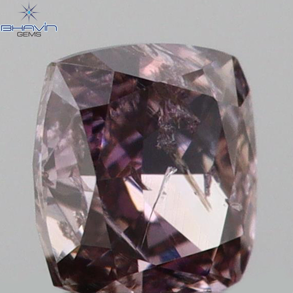 0.11 CT Cushion Shape Natural Diamond Pink Color I2 Clarity (2.85 MM)