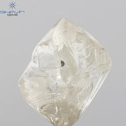 2.30 CT  Rough Shape Natural Diamond Yellow Color VS1 Clarity (7.52  MM)