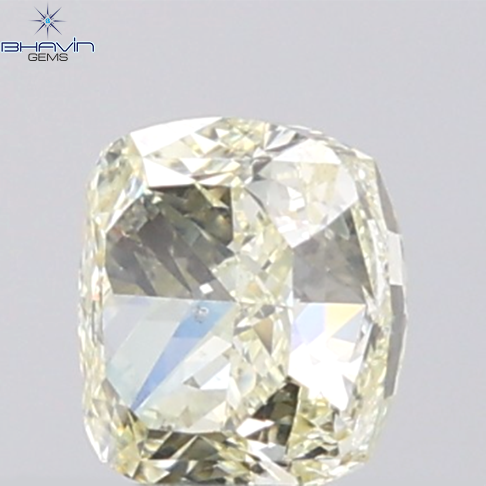 GIA認定 1.27 CT クッションダイヤモンド イエローカラー 天然ダイヤモンド VS1 クラリティ (5.97 MM)