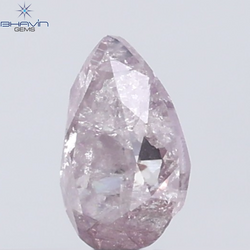 0.26 CT Pear Diamond Natural Pink Color I3 Clarity (4.92 MM)