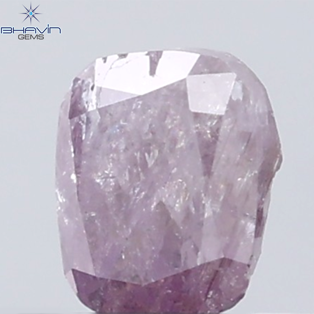 0.25 CT Cushion Diamond Natural Pink Color I3 Clarity (4.14 MM)