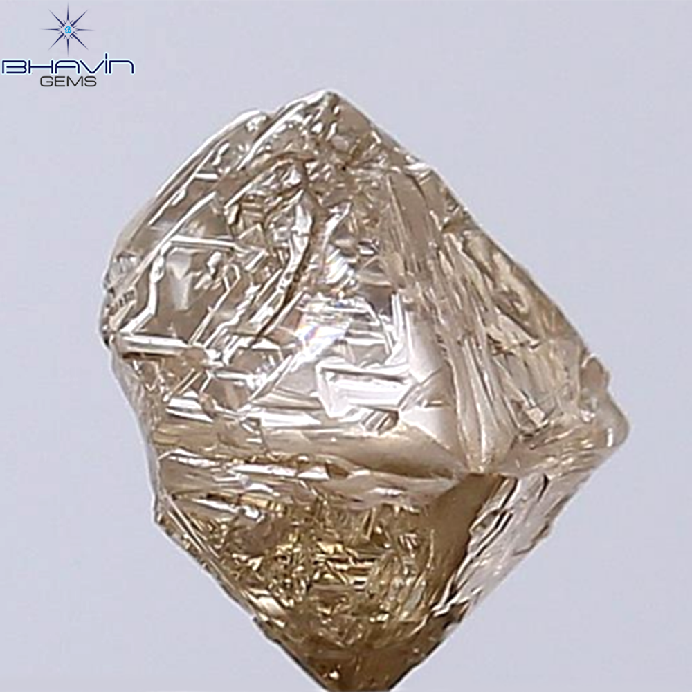 2.13 CT Rough Shape Natural Diamond Dark Brown Color SI2 Clarity (7.00 MM)