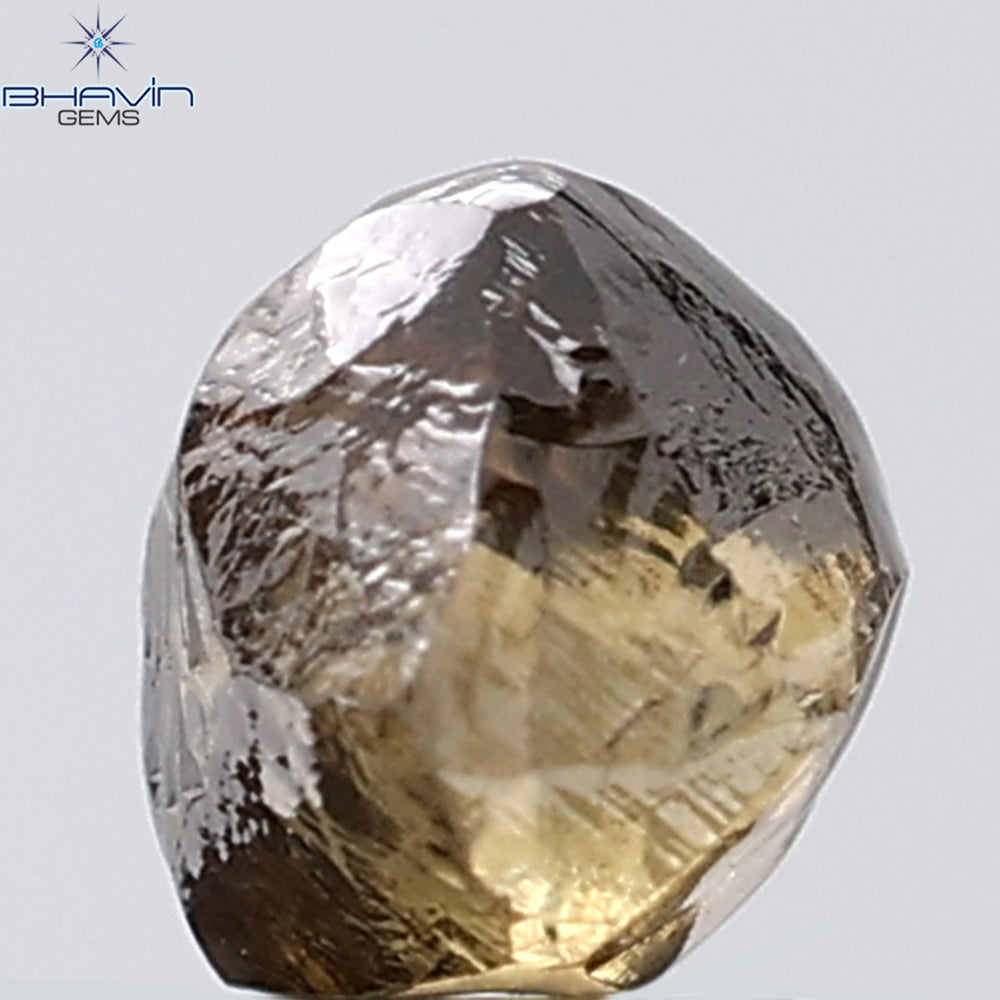 1.30 CT Rough Shape Natural Diamond Brown Color VS Clarity (5.19 MM)