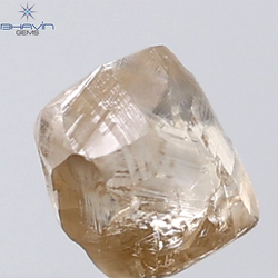 1.35 CT Rough Shape Natural Diamond Brown Color VS Clarity (5.99 MM)
