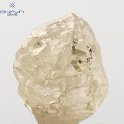 1.39 CT Rough Shape Natural Diamond Brown Color SI Clarity (6.32 MM)