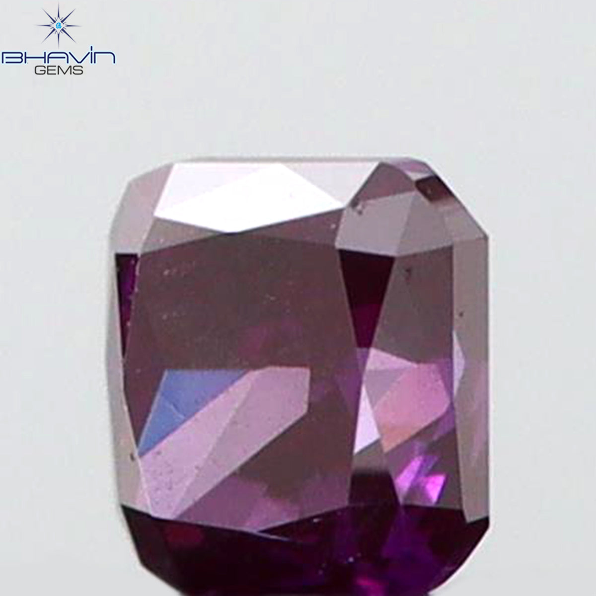 0.07 CT Natural Cushion Diamond Enhanced Pink Color Clarity VS2 (1.85 MM)