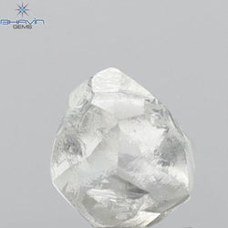 0.46 CT Rough Shape Natural Diamond White Color VS2 Clarity (4.53 MM)