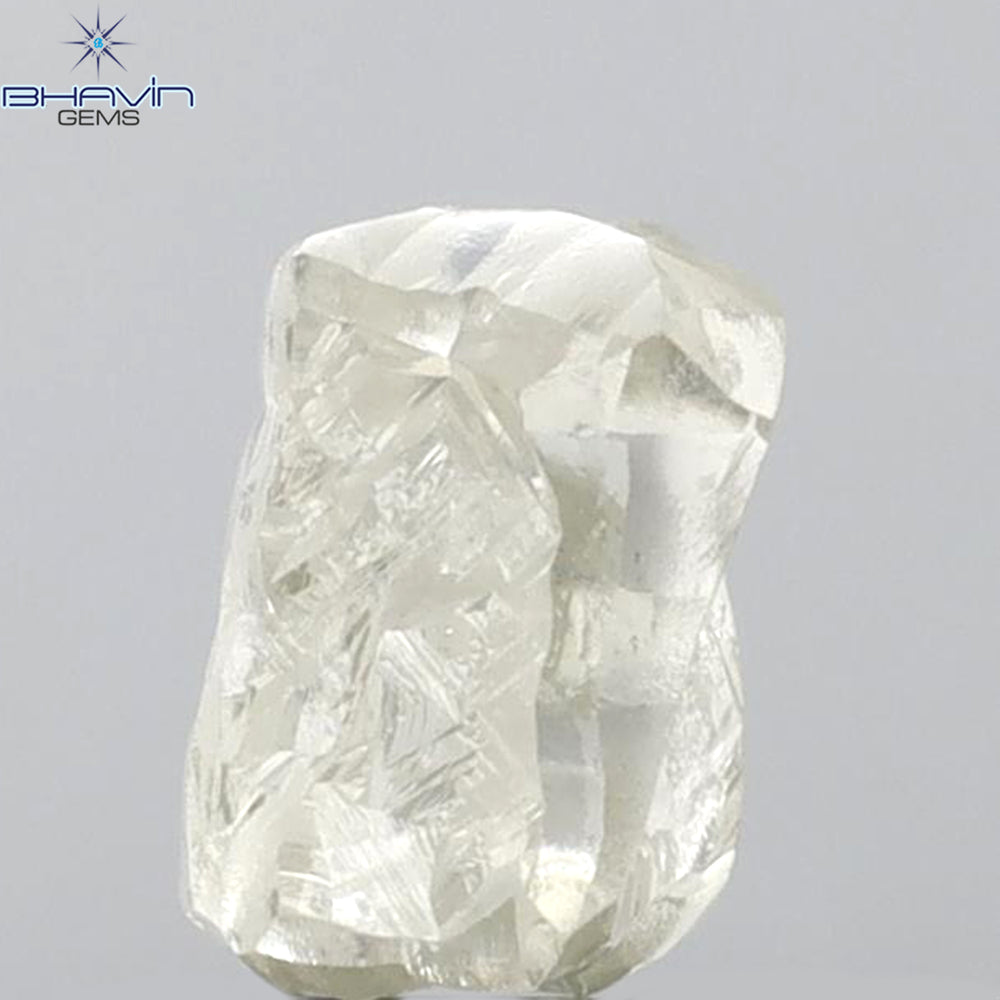 2.50 CT Rough Shape Natural Diamond White Color VS2 Clarity (7.73 MM)
