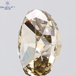 1.20 CT Oval Diamond Natural Brown Color VS1 Clarity (6.84 MM)