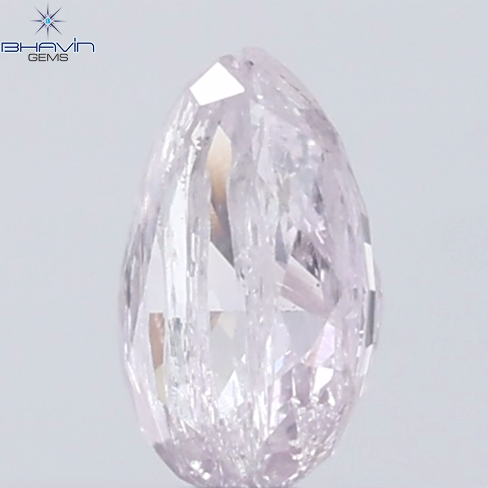 0.29 CT Pear Diamond Natural Pink Color I3 Clarity (5.03 MM)