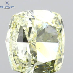 GIA Certified 1.20 CT Cushion Diamond Natural Yellow Color VS2 Clarity (5.97 MM)