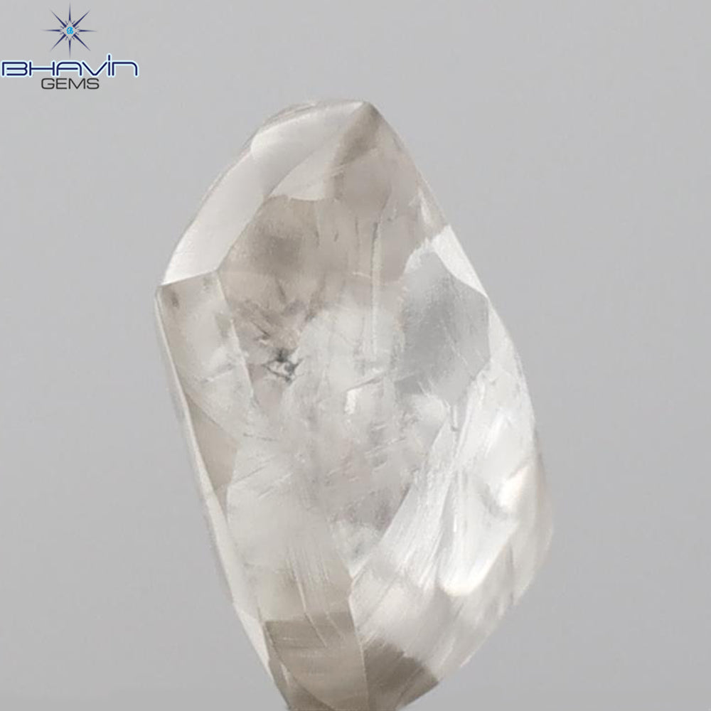 2.66 CT CT Rough Shape Natural Diamond Brown Color SI1 Clarity (9.17 MM)