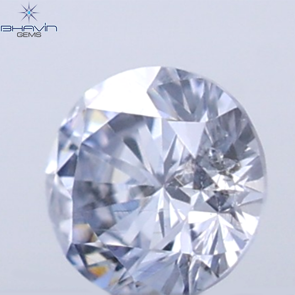 0.18 CT ラウンド ローズ カット シェイプ 天然ダイヤモンド ピンク色 I2 クラリティ (3.86 MM)