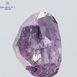 0.33 CT Heart Diamond Natural Pink Color I3 Clarity (4.58 MM)