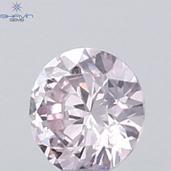 0.03 CT Round Natural Diamond Pink Color VS-SI Clarity