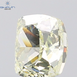 1.01 CT Cushion Diamond Natural Yellow Color VS2 Clarity (5.56 MM)