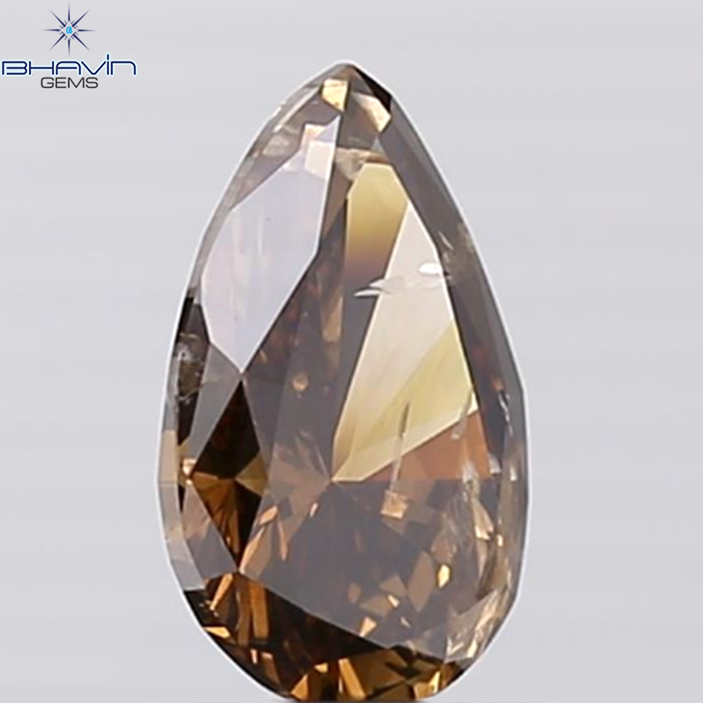 1.04 CT Pear Shape Brown Diamond I1 Clarity (8.62 MM)